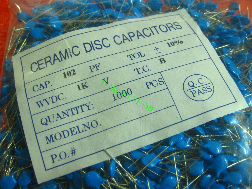 高压电容1KV 102K 1000PF 1NF B料 10% 质量保证 – 上海市黄浦区科达鸿电子经营部